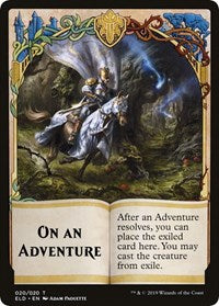 On An Adventure // Spirit Double-sided Token (Challenger 2020) [Unique and Miscellaneous Promos] | Exor Games New Glasgow