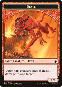 Devil // Satyr Double-sided Token (Challenger 2020) [Unique and Miscellaneous Promos] | Exor Games New Glasgow