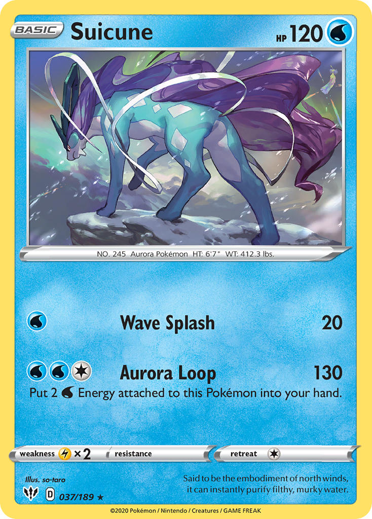 Suicune (037/189) (Theme Deck Exclusive) [Sword & Shield: Darkness Ablaze] | Exor Games New Glasgow