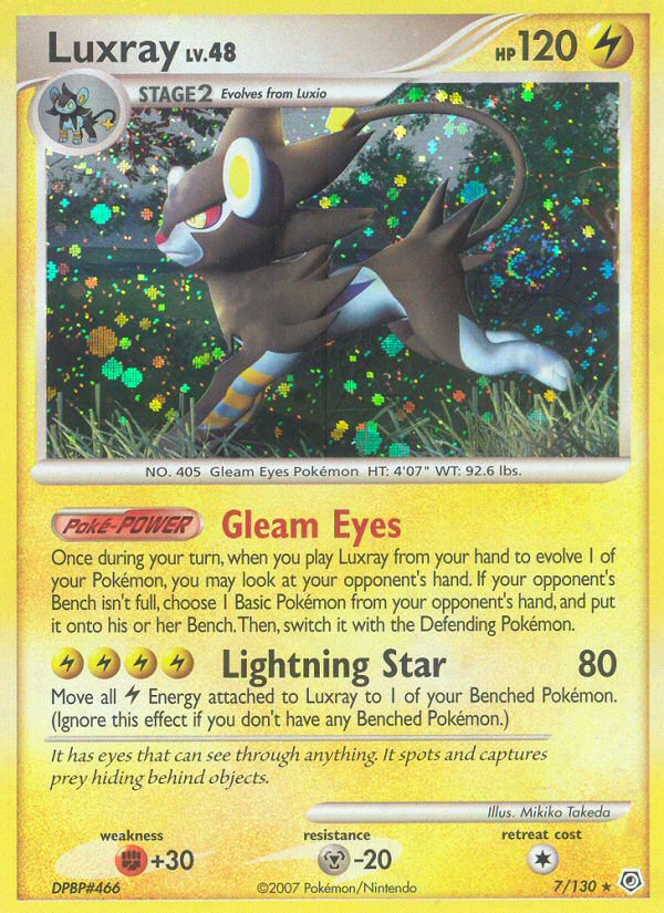 Luxray (7/130) [Diamond & Pearl: Base Set] | Exor Games New Glasgow