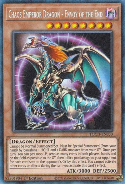 Chaos Emperor Dragon - Envoy of the End (CR) [TOCH-EN030] Collector's Rare | Exor Games New Glasgow