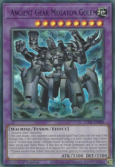 Ancient Gear Megaton Golem (Purple) [LDS1-EN088] Ultra Rare | Exor Games New Glasgow