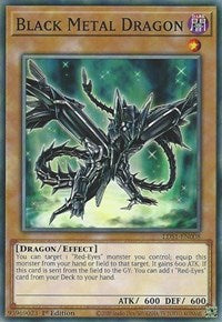 Black Metal Dragon [LDS1-EN008] Common | Exor Games New Glasgow