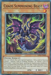 Chaos Summoning Beast [SDSA-EN004] Common | Exor Games New Glasgow