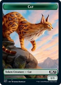 Cat (020) // Dog Double-sided Token [Core Set 2021] | Exor Games New Glasgow