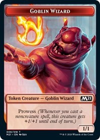 Goblin Wizard // Treasure Double-sided Token [Core Set 2021] | Exor Games New Glasgow