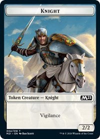 Knight // Soldier Double-sided Token [Core Set 2021] | Exor Games New Glasgow