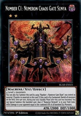 Number C1: Numeron Chaos Gate Sunya [BLAR-EN021] Secret Rare | Exor Games New Glasgow