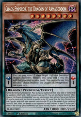 Chaos Emperor, the Dragon of Armageddon [BLAR-EN051] Secret Rare | Exor Games New Glasgow