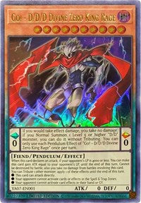 Go! - D/D/D Divine Zero King Rage [YA07-EN001] Ultra Rare | Exor Games New Glasgow