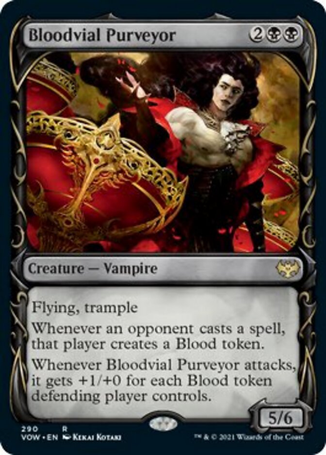 Bloodvial Purveyor (Showcase Fang Frame) [Innistrad: Crimson Vow] | Exor Games New Glasgow