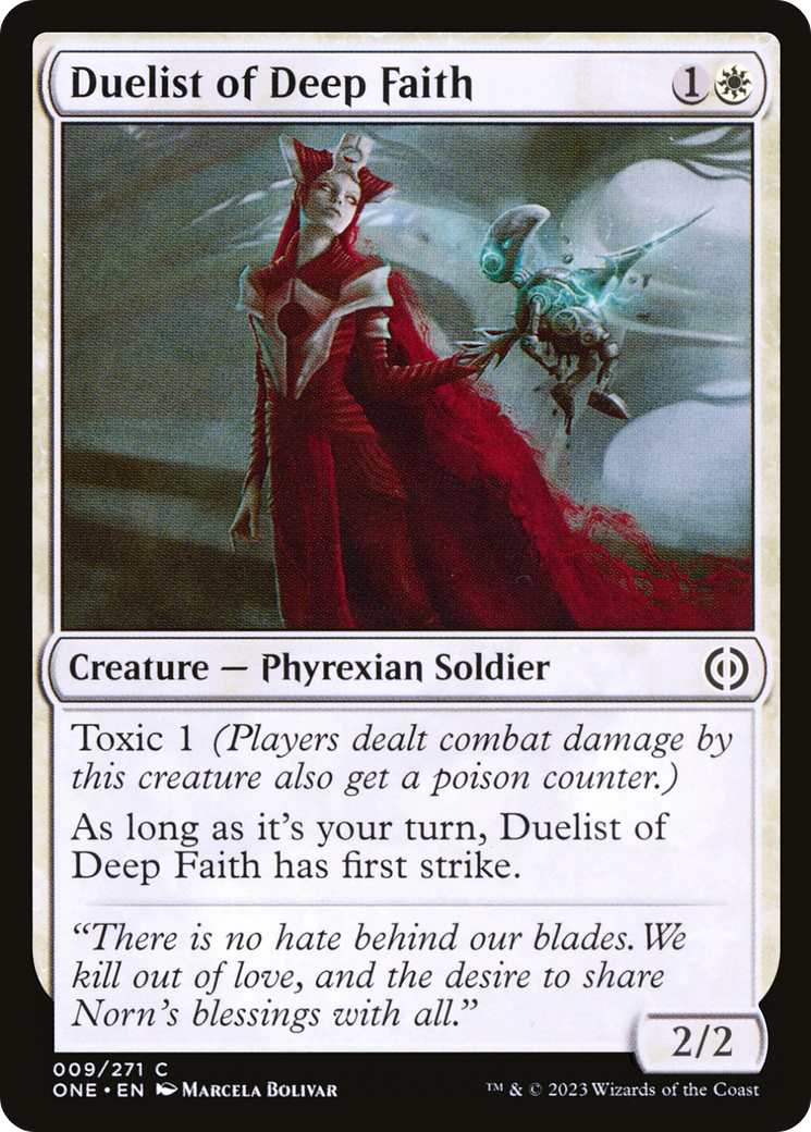 Duelist of Deep Faith [Phyrexia: All Will Be One] | Exor Games New Glasgow