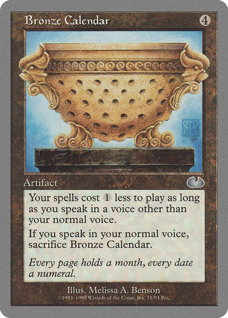 Bronze Calendar [Unglued] | Exor Games New Glasgow