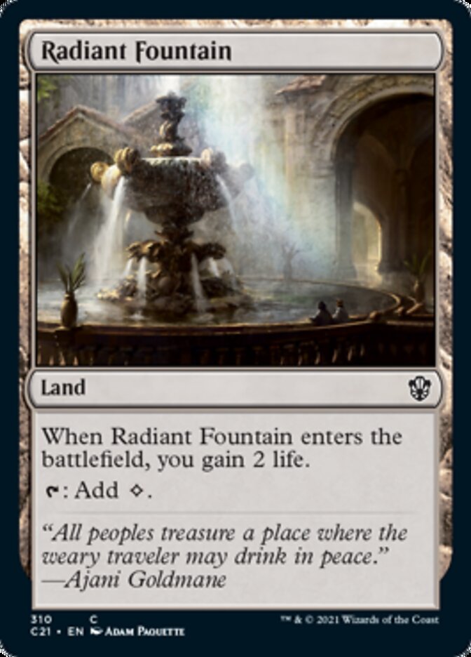 Radiant Fountain [Commander 2021] | Exor Games New Glasgow