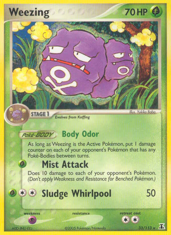 Weezing (33/113) [EX: Delta Species] | Exor Games New Glasgow