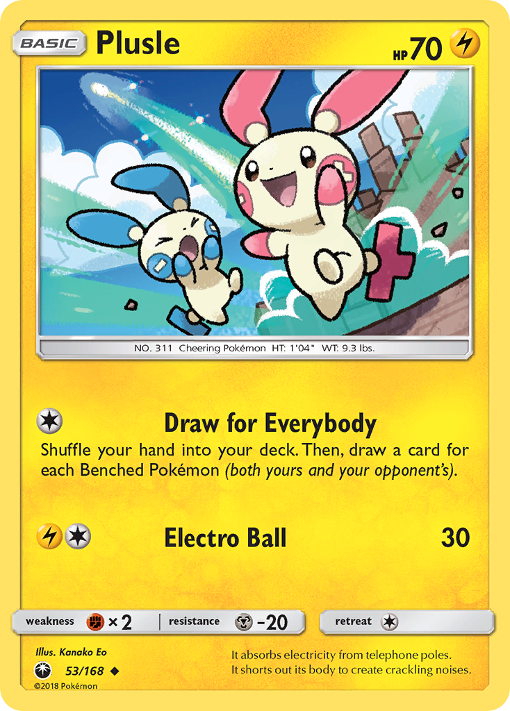 Plusle (53/168) [Sun & Moon: Celestial Storm] | Exor Games New Glasgow