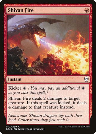 Shivan Fire [Dominaria] | Exor Games New Glasgow