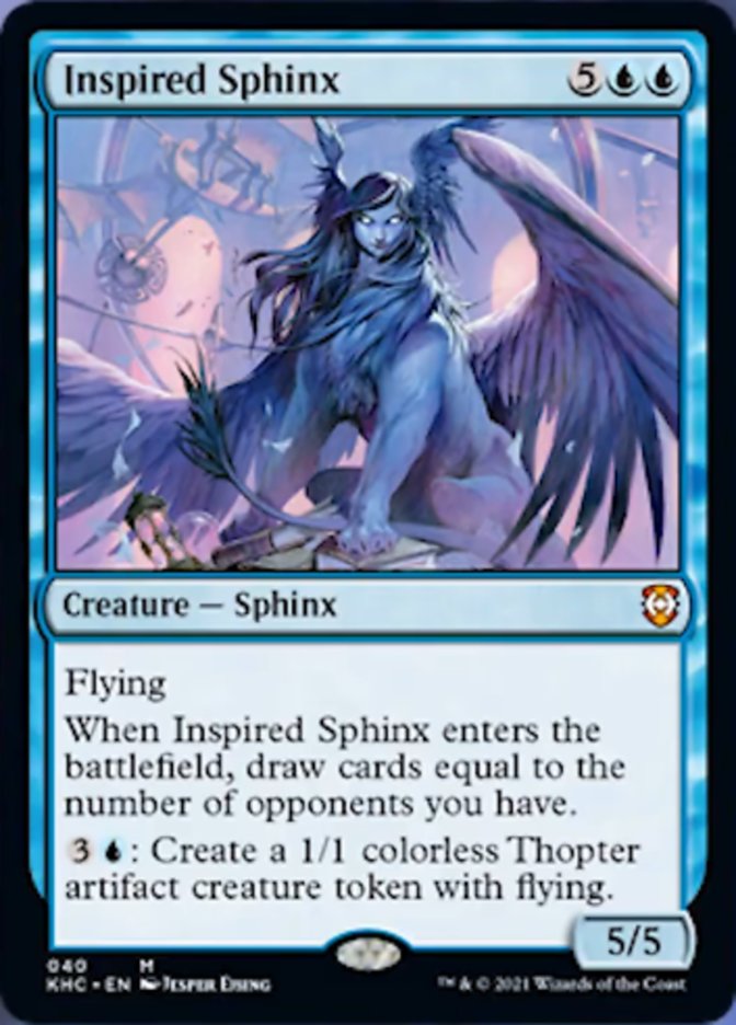 Inspired Sphinx [Kaldheim Commander] | Exor Games New Glasgow