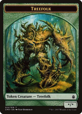 Treefolk Token (015) [Commander Anthology Tokens] | Exor Games New Glasgow