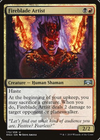 Fireblade Artist [Ravnica Allegiance] | Exor Games New Glasgow
