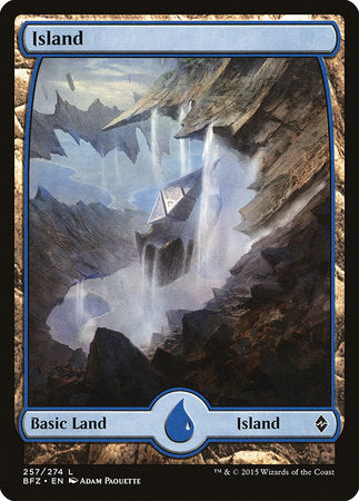 Island (257) - Full Art [Battle for Zendikar] | Exor Games New Glasgow