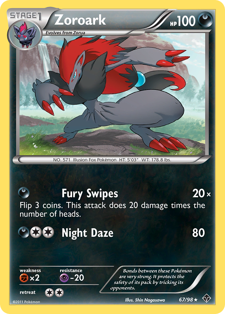 Zoroark (67/98) [Black & White: Emerging Powers] | Exor Games New Glasgow