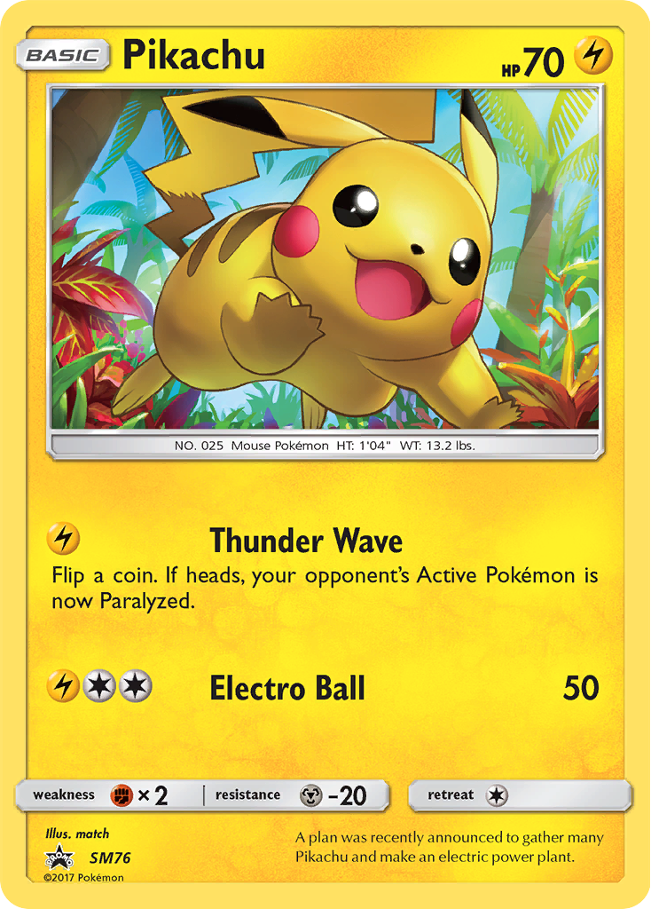 Pikachu (SM76) [Sun & Moon: Black Star Promos] | Exor Games New Glasgow