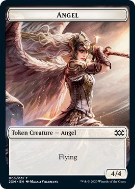 Angel // Cat Double-sided Token [Double Masters] | Exor Games New Glasgow