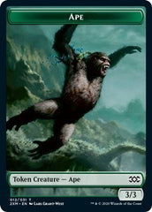Ape // Golem Double-sided Token [Double Masters] | Exor Games New Glasgow