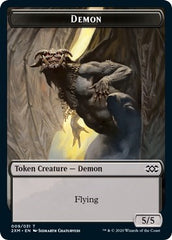 Demon // Marit Lage Double-sided Token [Double Masters] | Exor Games New Glasgow