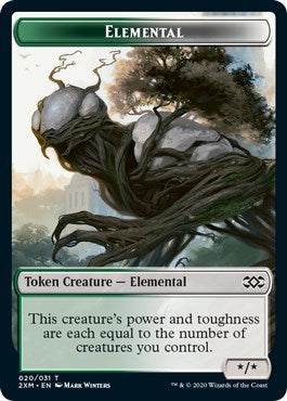 Elemental // Shapeshifter Double-sided Token [Double Masters] | Exor Games New Glasgow