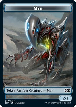 Myr (007) // Treasure Double-sided Token [Double Masters] | Exor Games New Glasgow