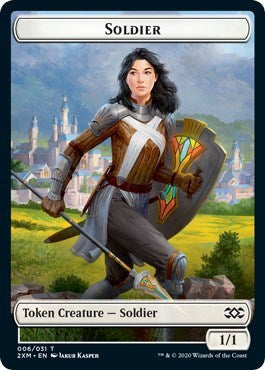 Soldier // Squirrel Double-sided Token [Double Masters] | Exor Games New Glasgow