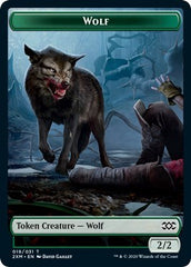 Wolf // Golem Double-sided Token [Double Masters] | Exor Games New Glasgow