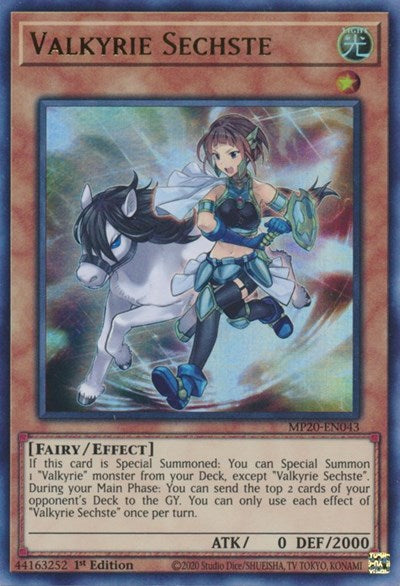 Valkyrie Sechste [MP20-EN043] Ultra Rare | Exor Games New Glasgow