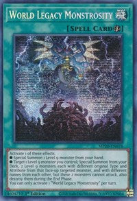 World Legacy Monstrosity [MP20-EN076] Prismatic Secret Rare | Exor Games New Glasgow