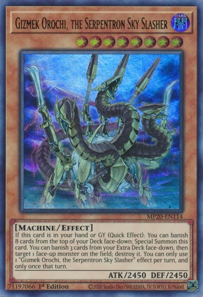 Gizmek Orochi, the Serpentron Sky Slasher [MP20-EN114] Ultra Rare | Exor Games New Glasgow