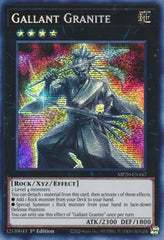 Gallant Granite [MP20-EN167] Prismatic Secret Rare | Exor Games New Glasgow