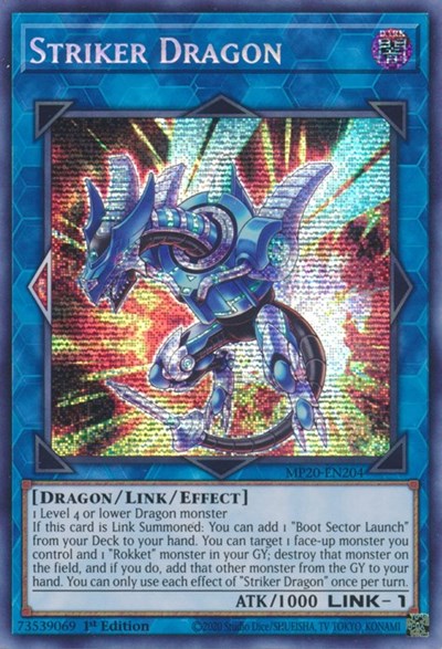 Striker Dragon [MP20-EN204] Prismatic Secret Rare | Exor Games New Glasgow