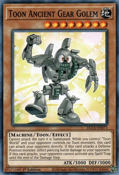 Toon Ancient Gear Golem [DLCS-EN073] Common | Exor Games New Glasgow