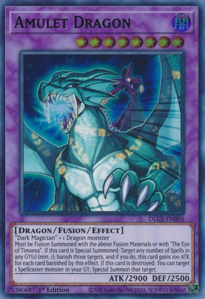 Amulet Dragon (Green) [DLCS-EN005] Ultra Rare | Exor Games New Glasgow