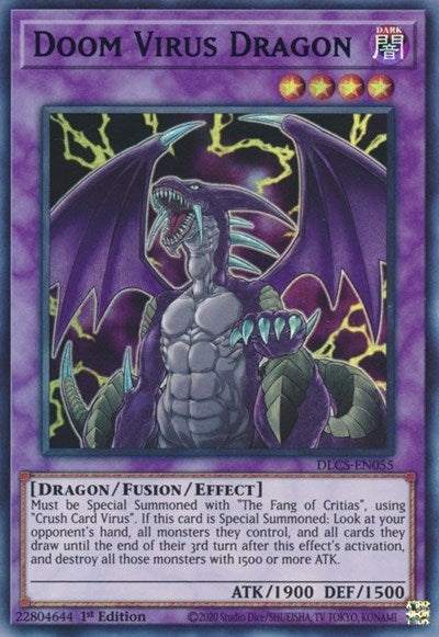 Doom Virus Dragon (Purple) [DLCS-EN055] Ultra Rare | Exor Games New Glasgow