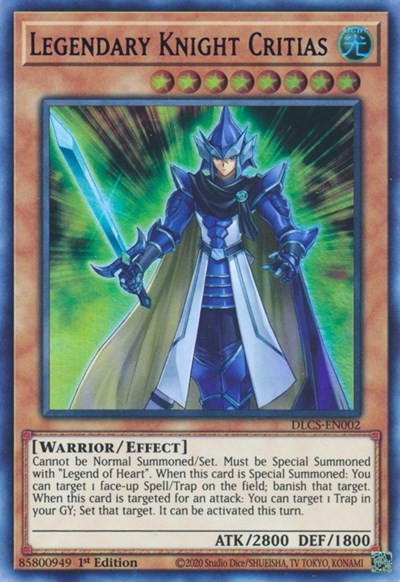 Legendary Knight Critias (Blue) [DLCS-EN002] Ultra Rare | Exor Games New Glasgow