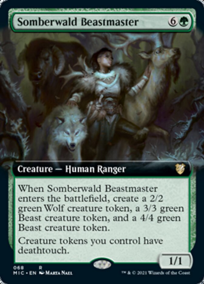 Somberwald Beastmaster (Extended) [Innistrad: Midnight Hunt Commander] | Exor Games New Glasgow