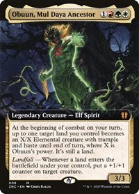 Obuun, Mul Daya Ancestor (Extended Art) [Zendikar Rising Commander] | Exor Games New Glasgow