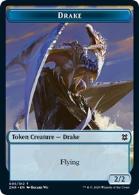 Drake // Goblin Construct Double-sided Token [Zendikar Rising] | Exor Games New Glasgow