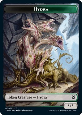 Hydra // Illusion Double-sided Token [Zendikar Rising] | Exor Games New Glasgow