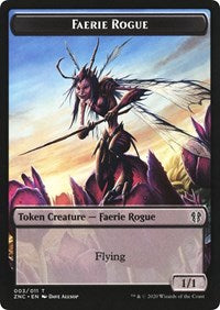 Faerie Rogue // Germ Double-sided Token [Commander: Zendikar Rising] | Exor Games New Glasgow