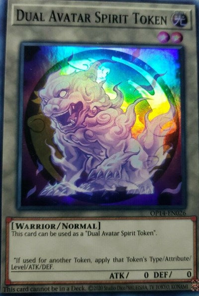 Dual Avatar Spirit Token [OP14-EN026] Super Rare | Exor Games New Glasgow