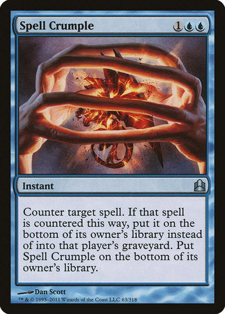 Spell Crumple [Commander 2011] | Exor Games New Glasgow